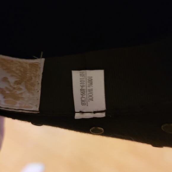 Capelli 100% Wool Brown Studded Floppy Boho Hat Cottagecore - Picture 5 of 6